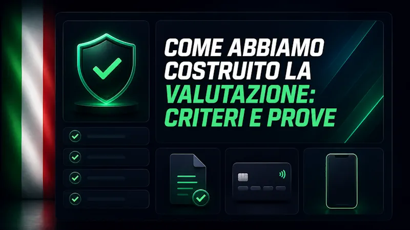 Come abbiamo costruito la valutazione: criteri e prove