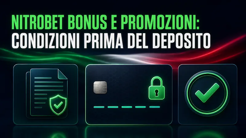 Nitrobet bonus e promozioni: condizioni prima del deposito