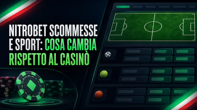 Nitrobet scommesse e sport: cosa cambia rispetto al casinò