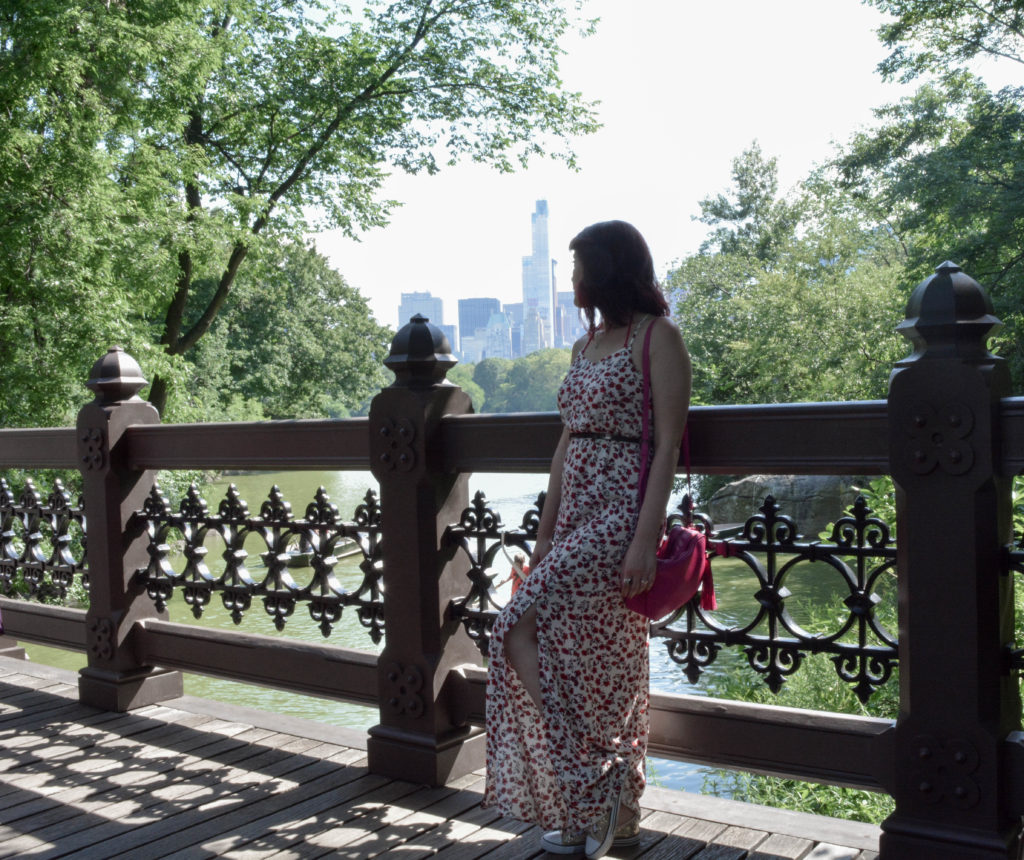 Central Park e un vestito a fiori