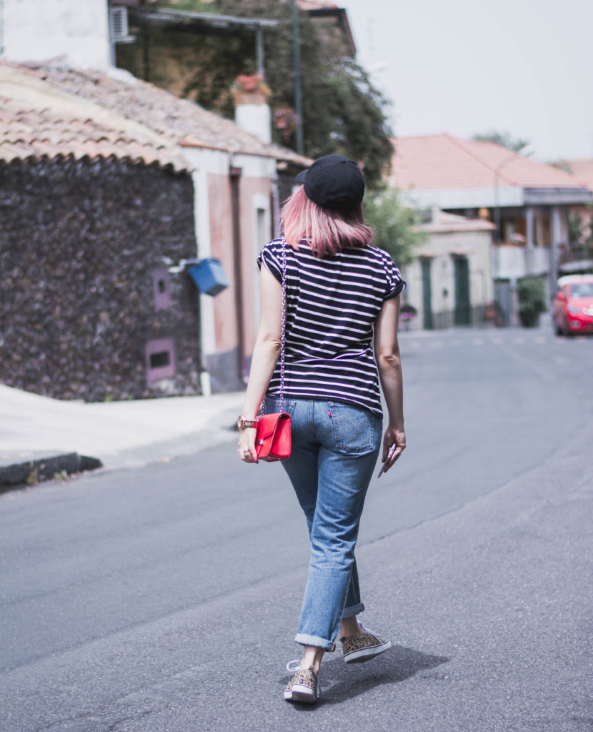 look casual-righe -leopardato