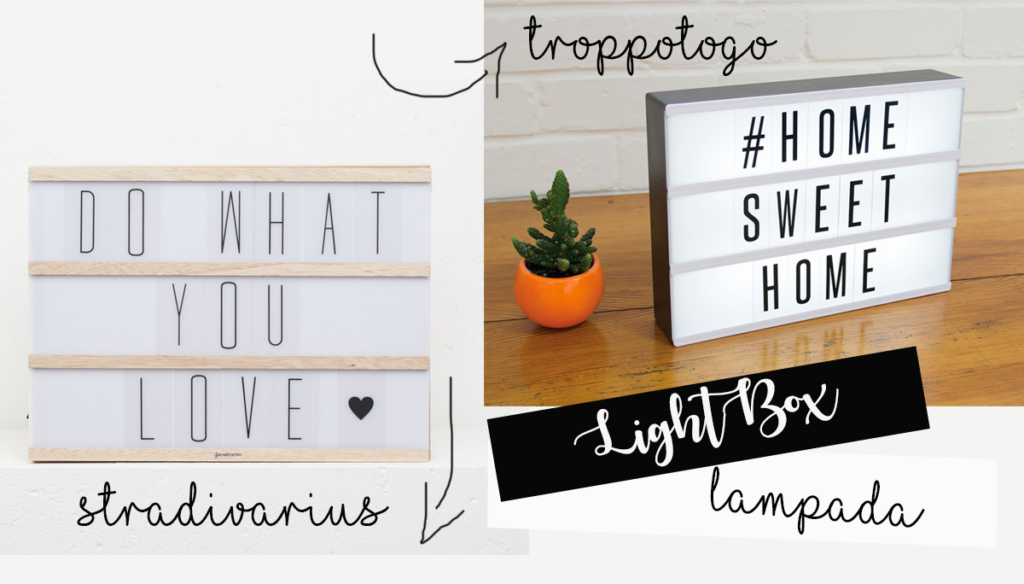 lampada lightbox dove comprarla